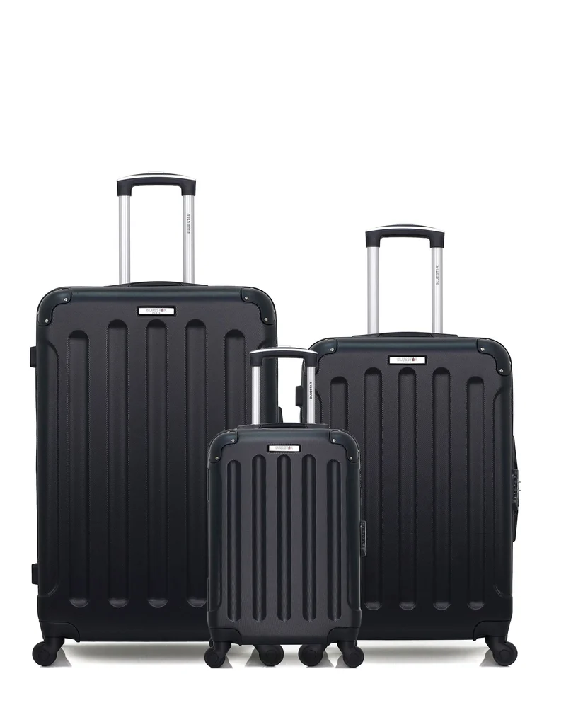 BLUESTAR – 3er-Pack – Großer Koffer, mittelgroßer Koffer und Handgepäck XXS MADRID