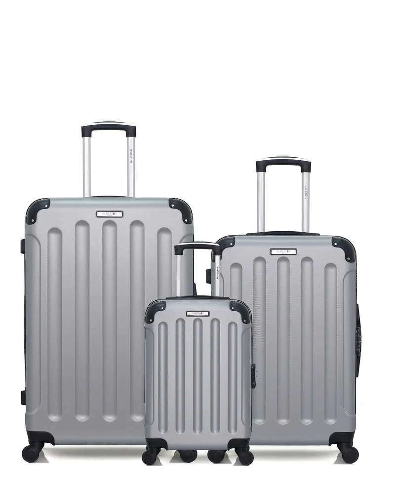 BLUESTAR – 3er-Pack – Großer Koffer, mittelgroßer Koffer und Handgepäck XXS MADRID