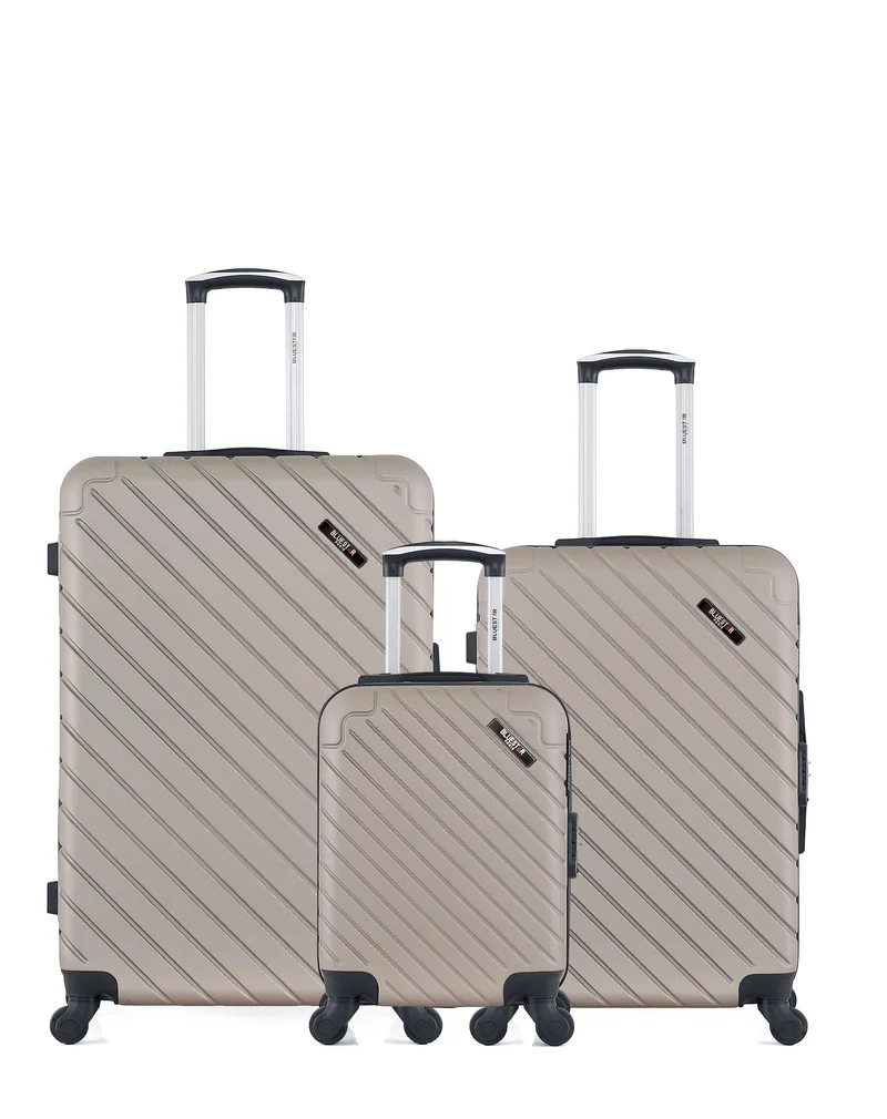 BLUESTAR – 3er-Pack – Großer Koffer, mittelgroßer Koffer und Handgepäck XXS CITE