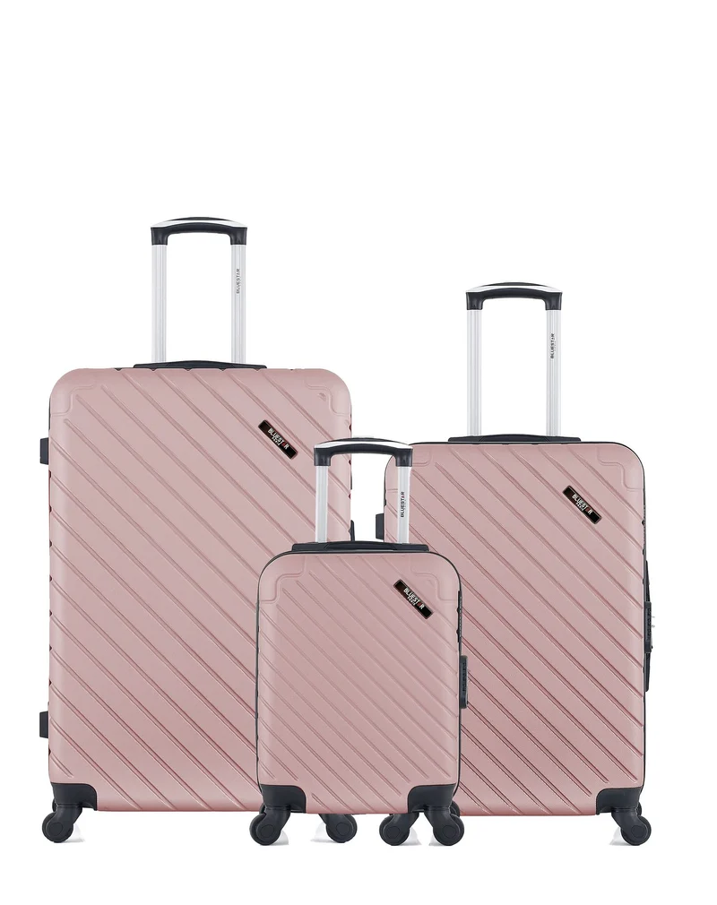 BLUESTAR – 3er-Pack – Großer Koffer, mittelgroßer Koffer und Handgepäck XXS CITE