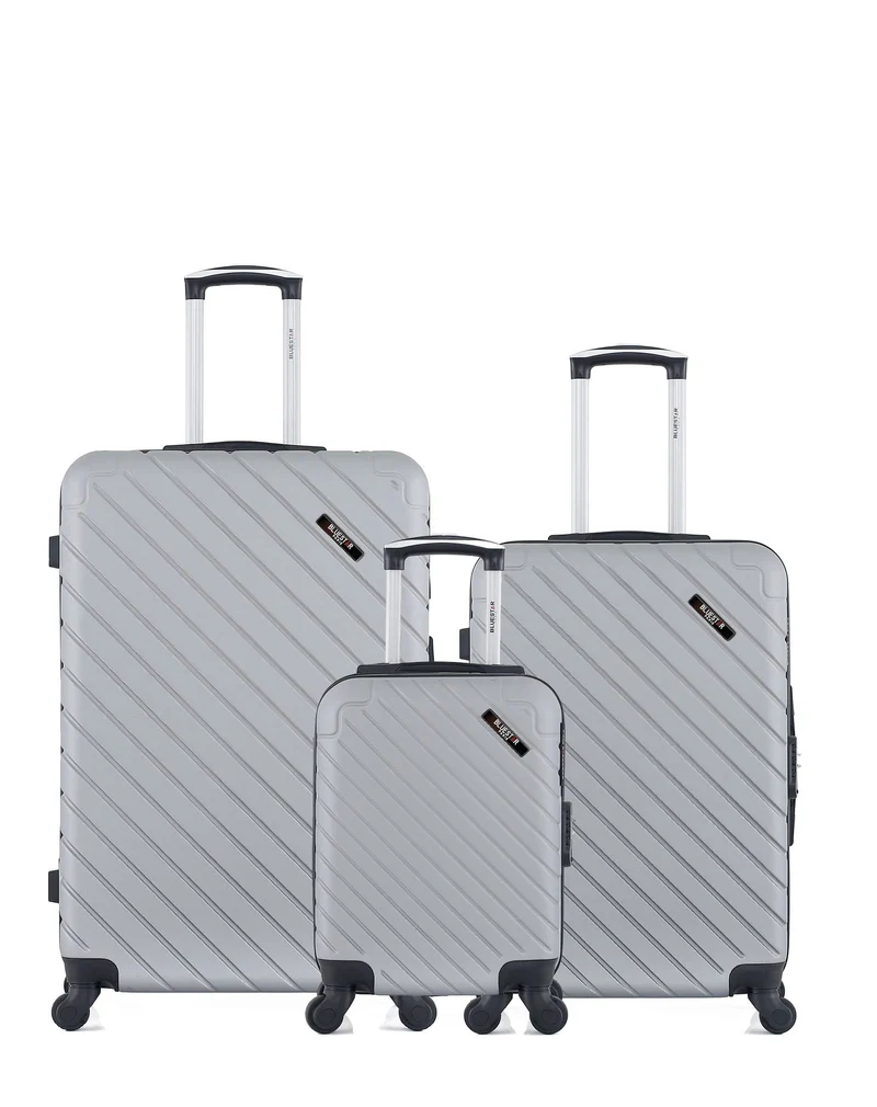 BLUESTAR – 3er-Pack – Großer Koffer, mittelgroßer Koffer und Handgepäck XXS CITE