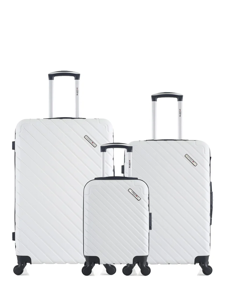 BLUESTAR – 3er-Pack – Großer Koffer, mittelgroßer Koffer und Handgepäck XXS CITE