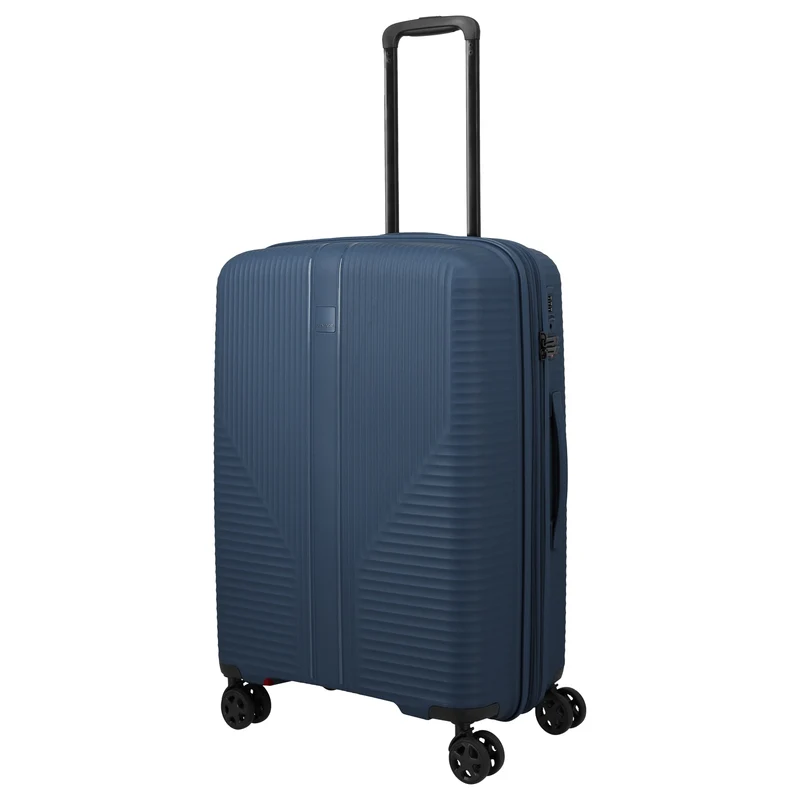 Travelite Air Stripe - 4-Rollen-Trolley 66 cm erw. (navy)