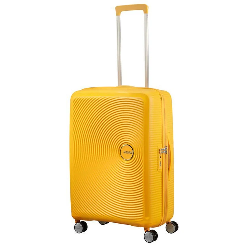 American Tourister Soundbox - 4-Rollen-Trolley 67 cm erw. (gelb)
