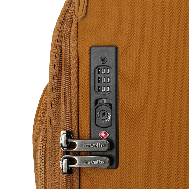 Travelite Priima - 4-Rollen-Trolley M 68 cm (curry)