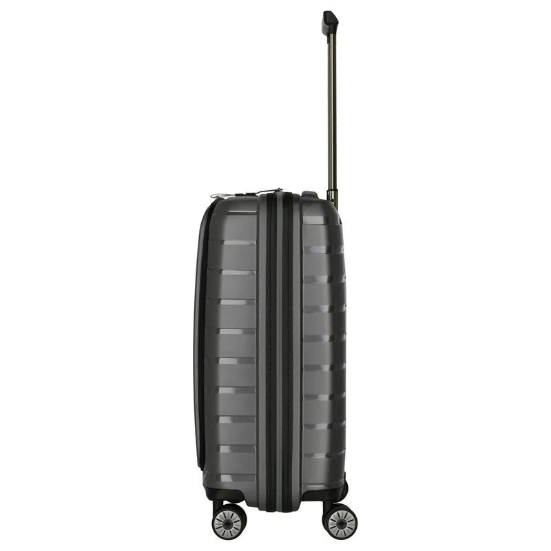 Travelite Air Base - 4-Rollen-Kabinentrolley mit Vortasche S 55 cm (anthracite)