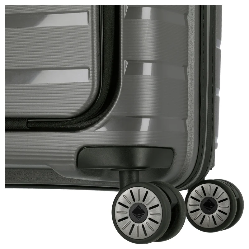 Travelite Air Base - 4-Rollen-Kabinentrolley mit Vortasche S 55 cm (anthracite)