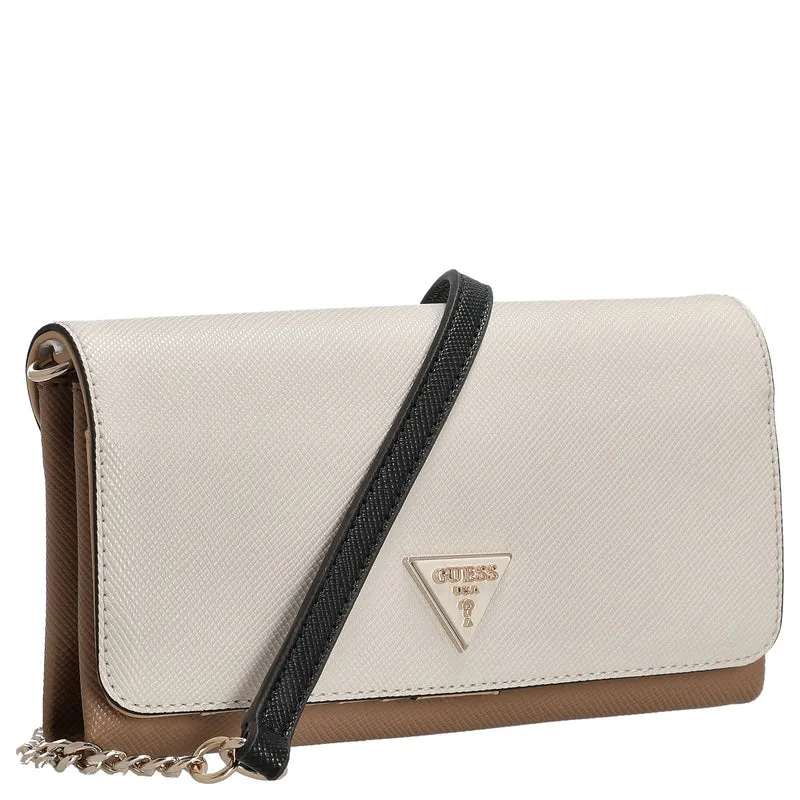 Guess Noelle II Xbody Flap - Umhängetasche 21 cm (tan multi)