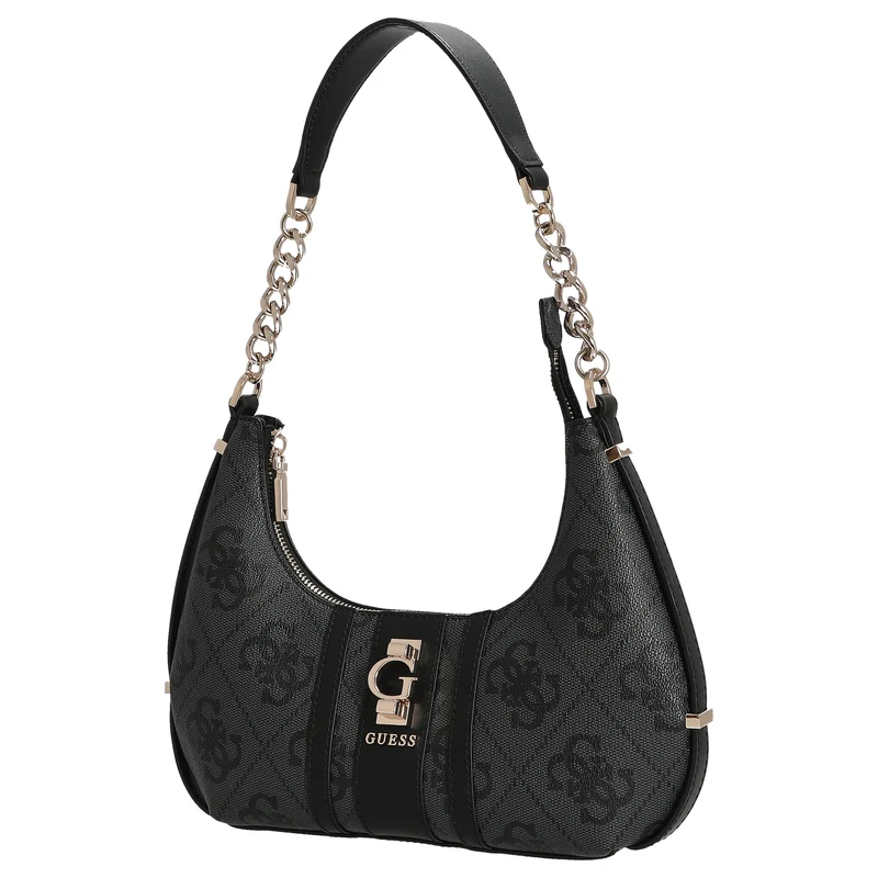 Guess Erenia Top Zip - Schultertasche (coal logo)