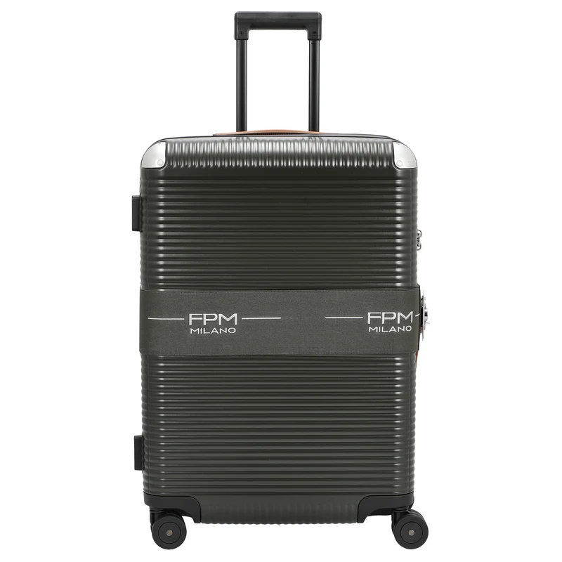 FPM Milano Bank Zip Deluxe Spinner 68 - 4-Rollen-Trolley M 68 cm (moss green)