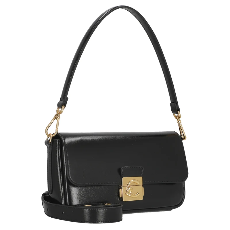 Coccinelle C-Me Lock Shiny Medium - Schultertasche 24 cm (noir)