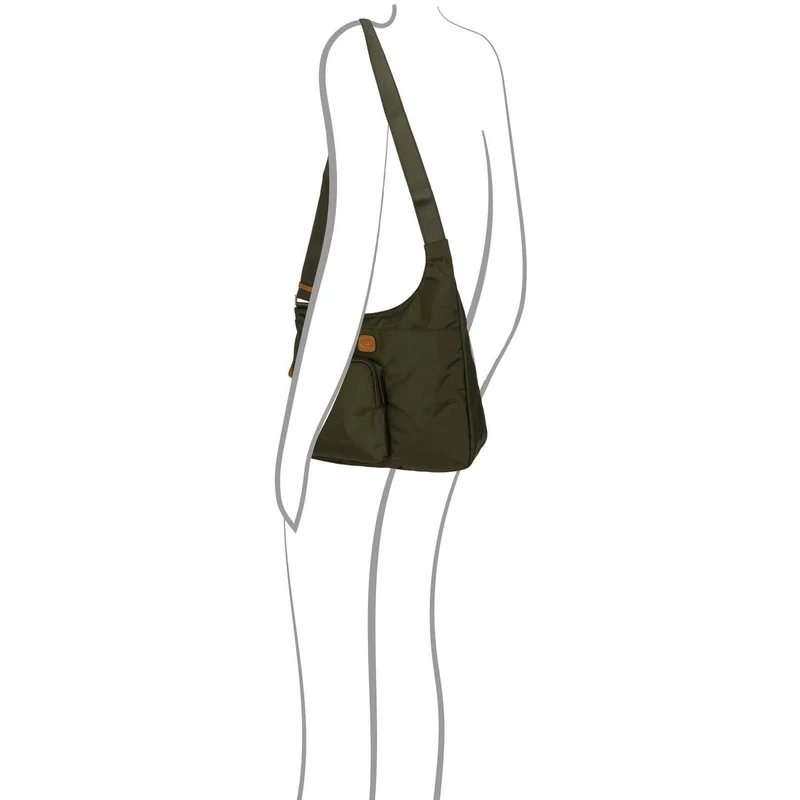 Brics X-Bag Hipster - Schultertasche 32 cm (olive)