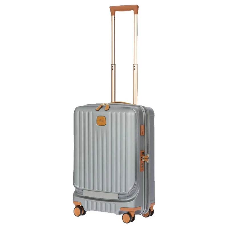 Brics Capri - 4-Rollen-Kabinentrolley mit Vortasche 55 cm (silver)
