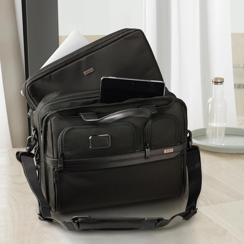 TUMI Alpha - Laptop-Aktentasche. ballistisches Nylon 15" 40.5 cm (schwarz)