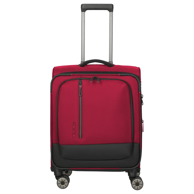 Travelite Crosslite - 4-Rollen-Kabinentrolley S 55 cm erw. (red)