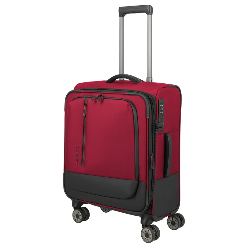 Travelite Crosslite - 4-Rollen-Kabinentrolley S 55 cm erw. (red)