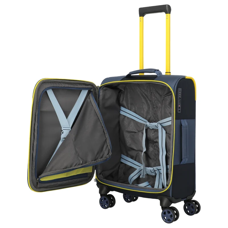 Travelite Color Craze - 4-Rollen-Kabinentrolley S 55 cm (dunkelblau)