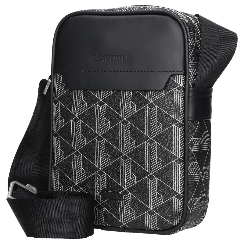 Lacoste The Blend - vertical Umhängetasche 21.5 cm (monogram noir gris)