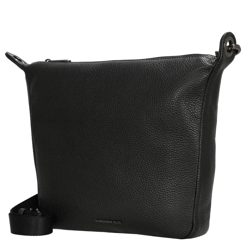 Mandarina Duck Mellow Leather - Schultertasche 28 cm (nero)