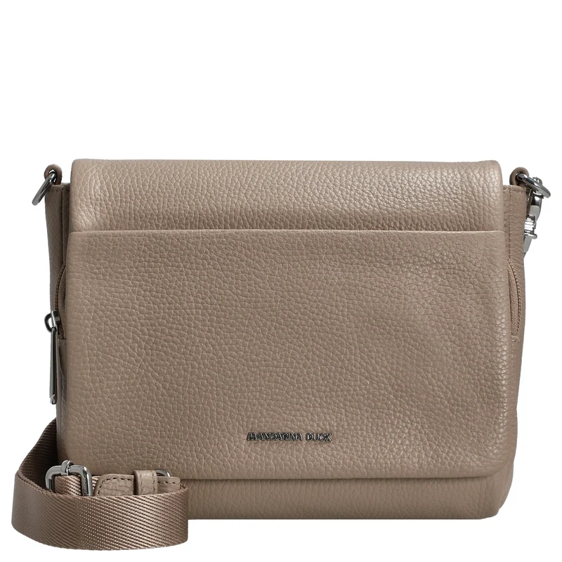 Mandarina Duck Mellow Leather - Umhängetasche 22 cm (warm taupe)