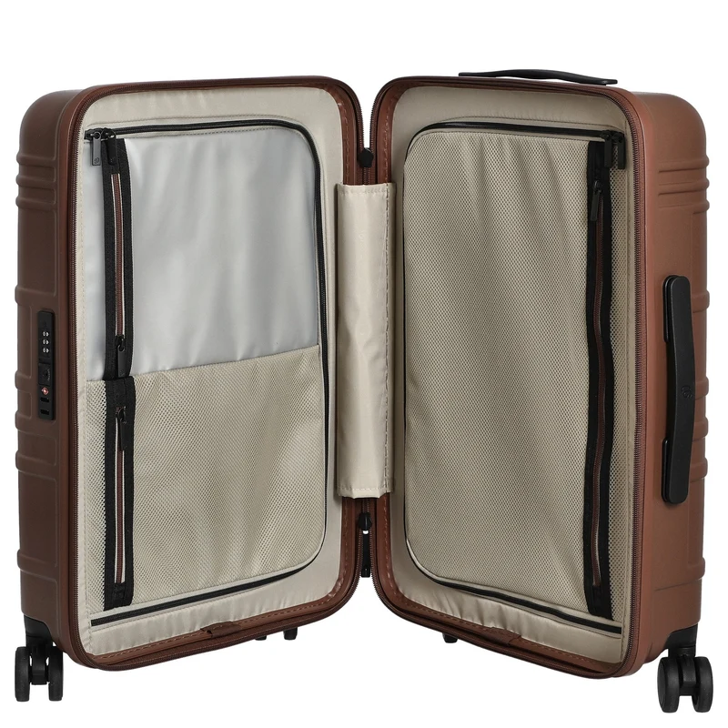 NINETYGO Modern - 4-Rollen-Kabinentrolley S 55 cm (braun)