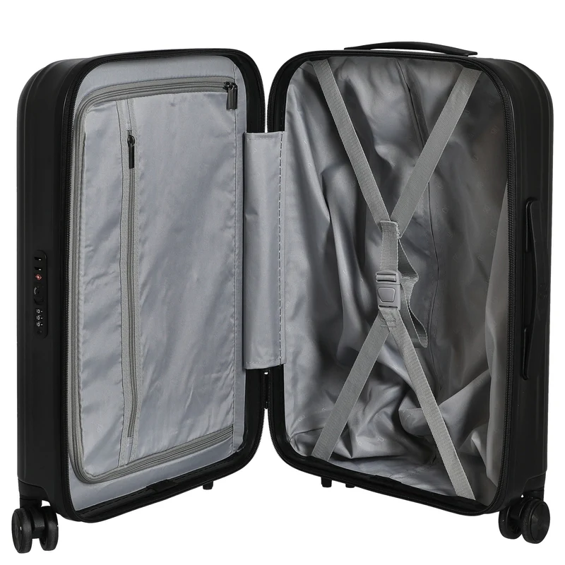 NINETYGO Elbe - 4-Rollen-Kabinentrolley S 55 cm (schwarz)