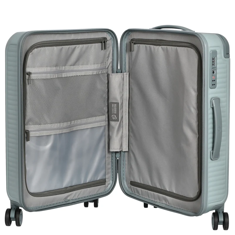 NINETYGO Nulife - 4-Rollen-Kabinentrolley S 55 cm (grün)