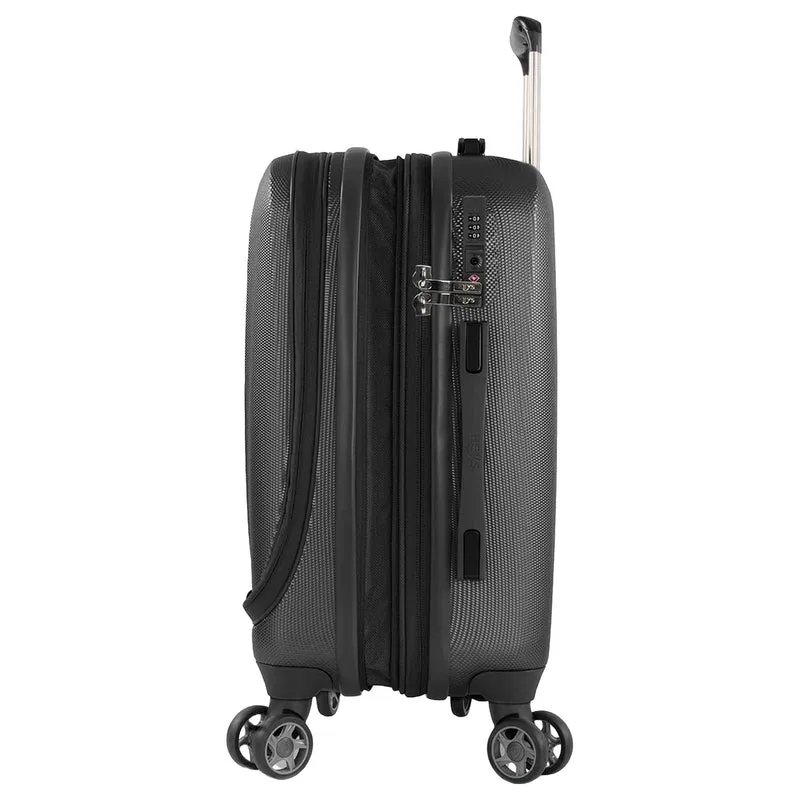 Heys Vantage Smart Access - 4-Rollen-Kabinentrolley S 15.6" 53 cm erw. (black)