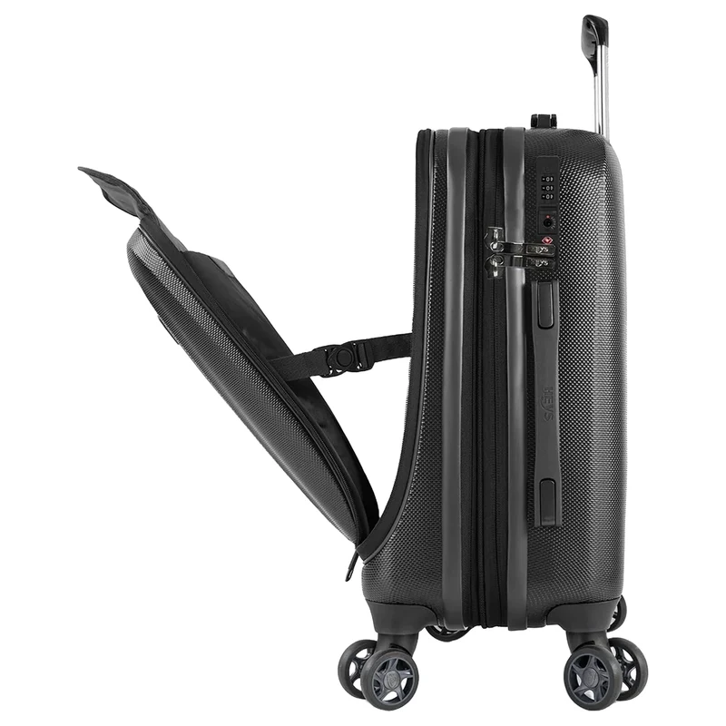 Heys Vantage Smart Access - 4-Rollen-Kabinentrolley S 15.6" 53 cm erw. (black)
