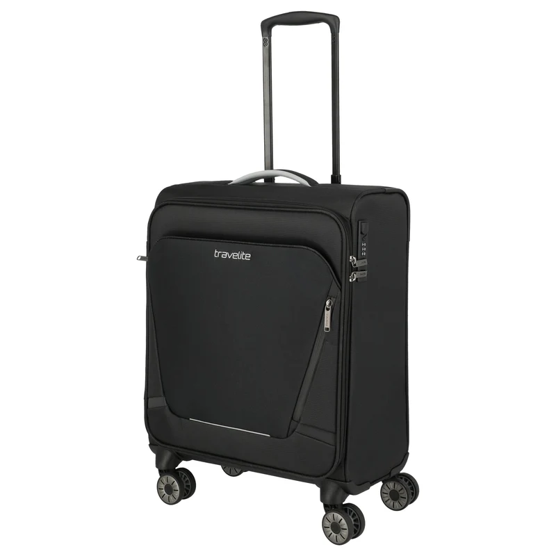 Travelite Jetpack Max - 4-Rollen-Trolley S 55 cm (schwarz)