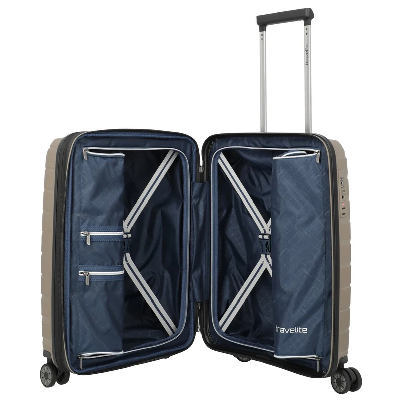 Travelite Air Base - 4-Rollen-Kabinentrolley S 55 cm erw. (champagner)