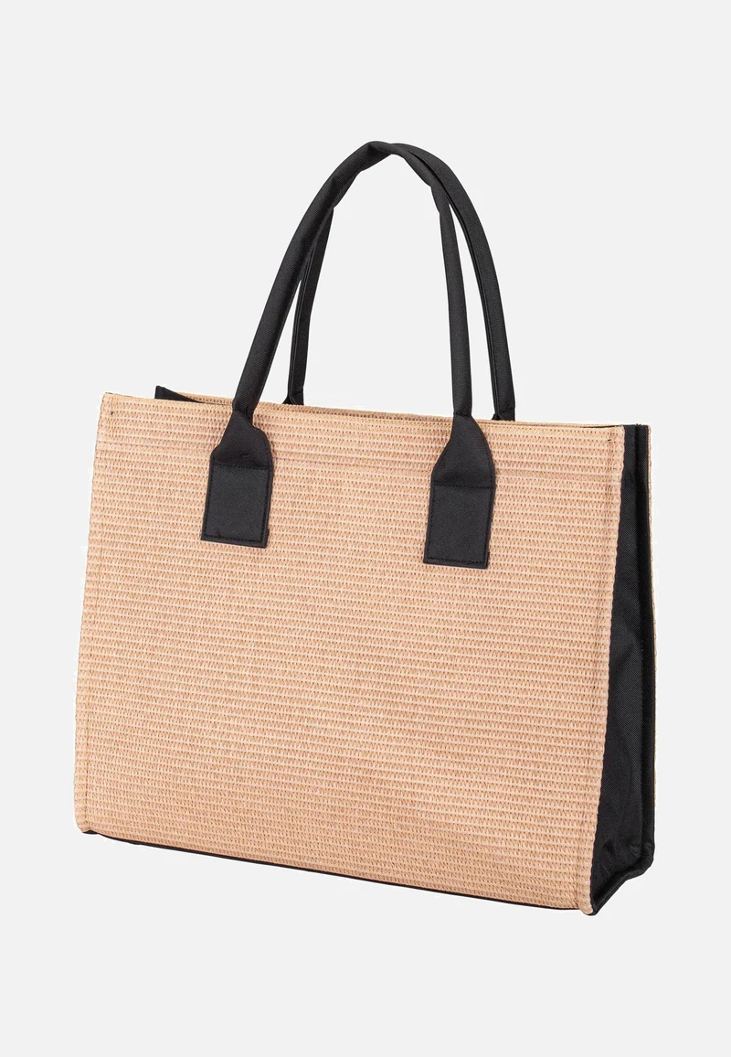 Daily Shopper Raffia Black - Tote Bag
