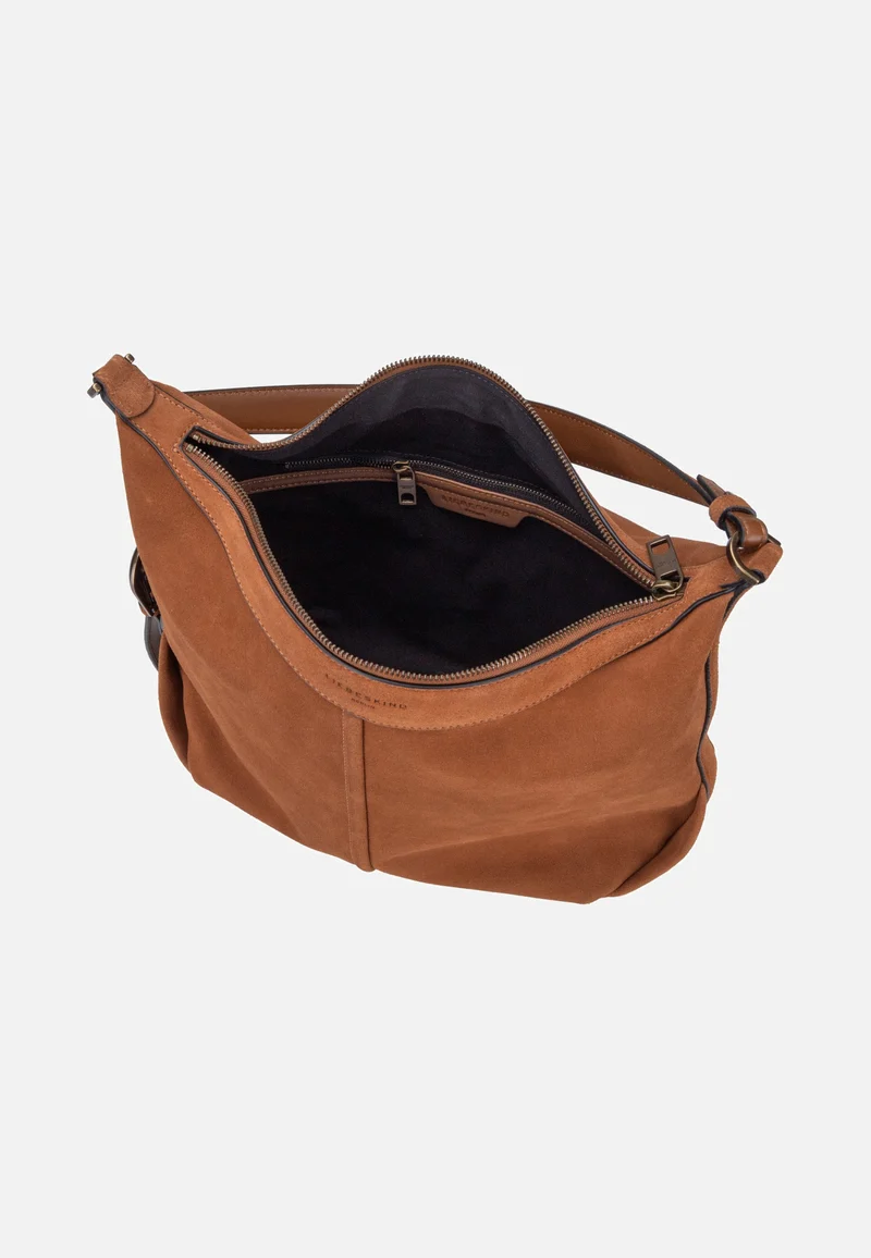 Paris II Hobo M Hydro Suede Brown - Hobo Bag