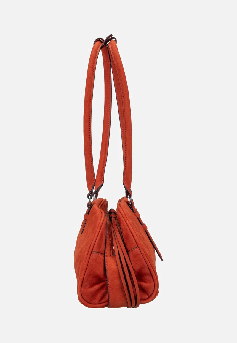 Capri Satchel M Suede Red Rock - Satchel