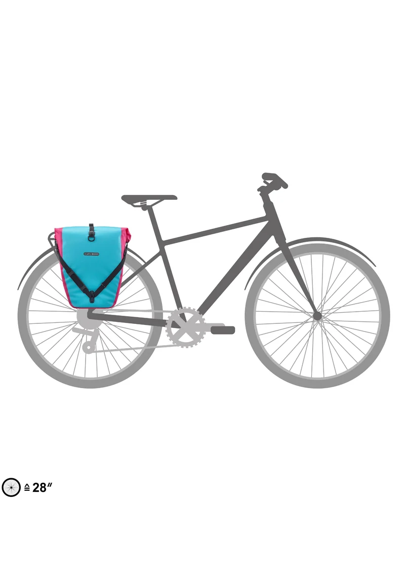 Back-Roller Cyber QL2.1 Cyber Blue/Pink - Fahrradtasche