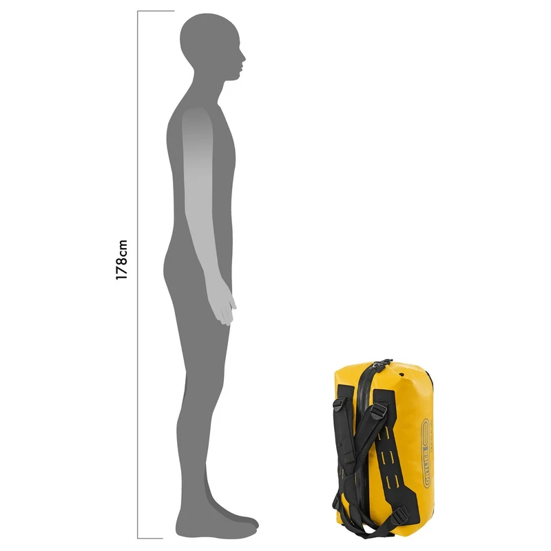 Ortlieb Duffle 40 - Reisetasche/ Rucksack 53 cm (yellow black)