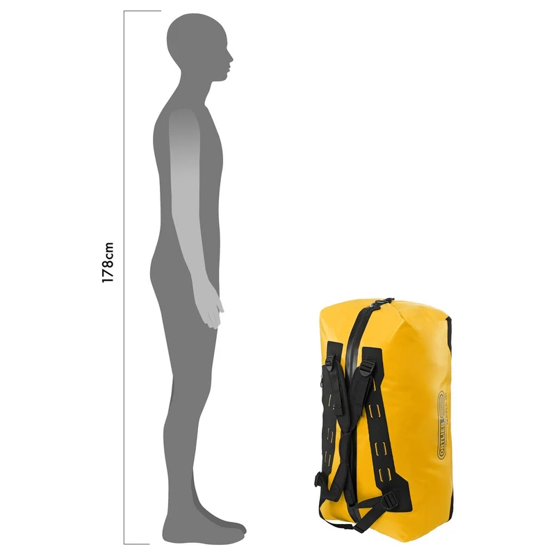 Ortlieb Duffle 110 - Reisetasche/ Rucksack 70 cm (yellow black)