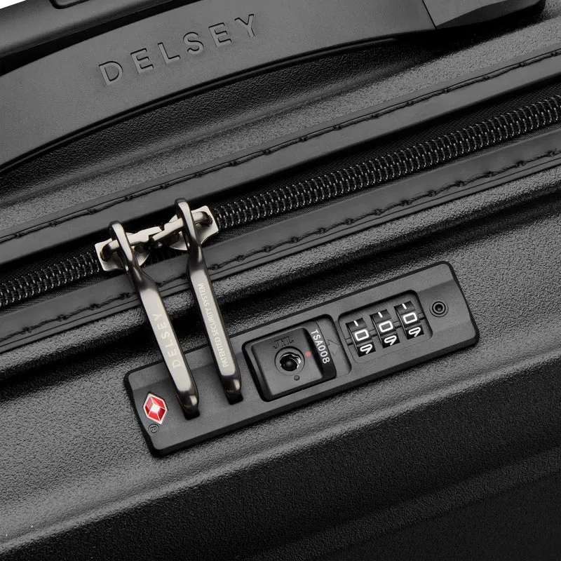 Delsey Paris Turenne 2.0 - 4-Rollen-Kabinentrolley Slim 55 cm (schwarz)