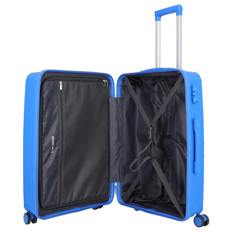Travelite Pacific - 4-Rollen-Trolley M 67 cm (blue)