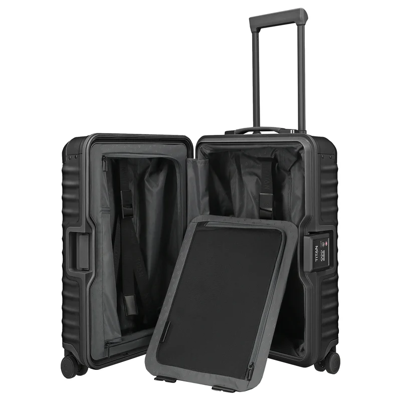 TITAN ETERNITY -4-Rollen-Kabinentrolley 55 cm (black)