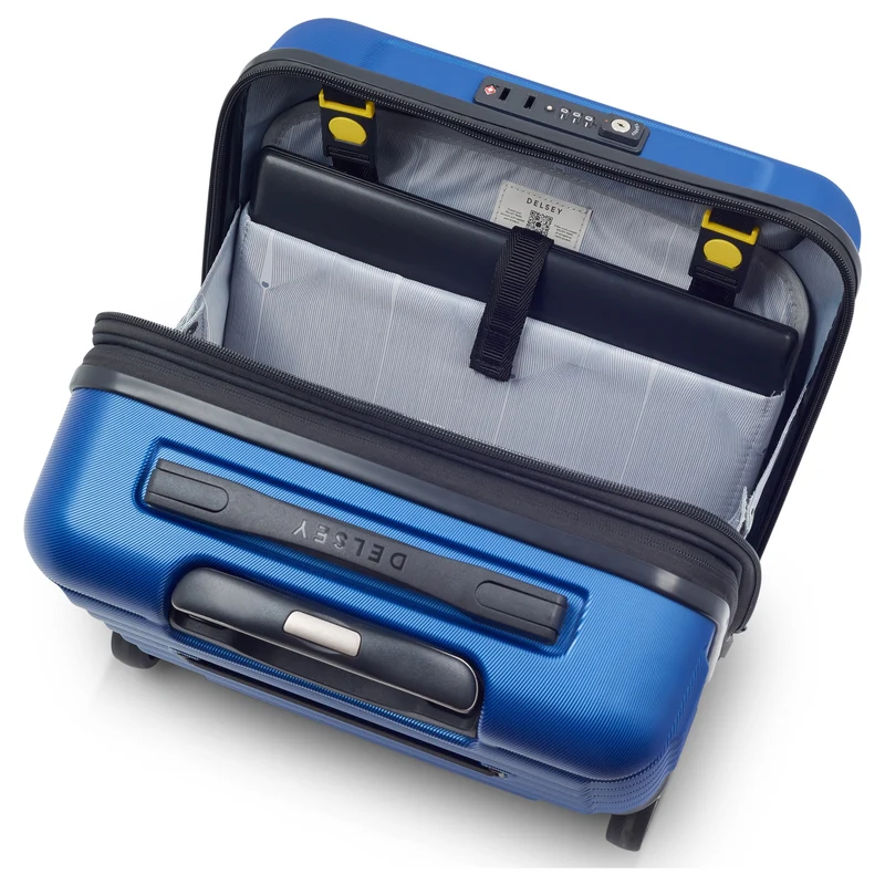 Delsey Paris Shadow 5.0 - 2-Rollen-Businesstrolley 38 cm erw. (blau)
