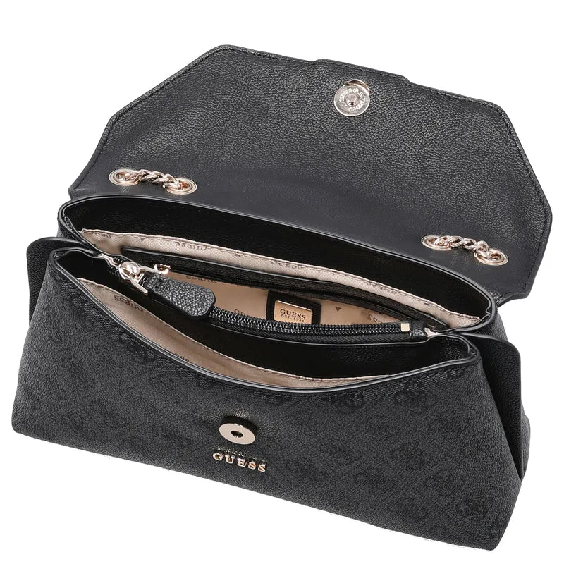 Guess Lindsey XBody Flap - Umhängetasche 27 cm (coal logo)