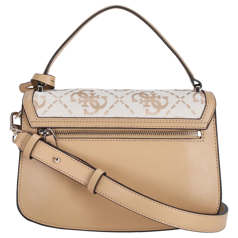 Guess Audrey Logo XBody Flap - Umhängetasche 24.5 cm (beige logo)
