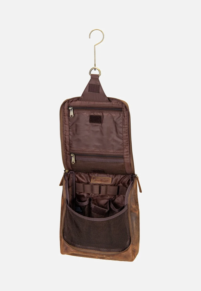 Vintage 1735 Leder Sattelbraun - Kulturbeutel
