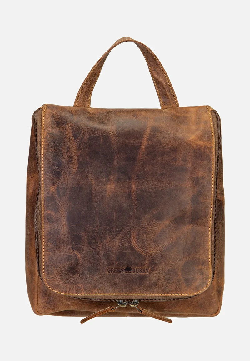 Vintage 1735 Leder Sattelbraun - Kulturbeutel