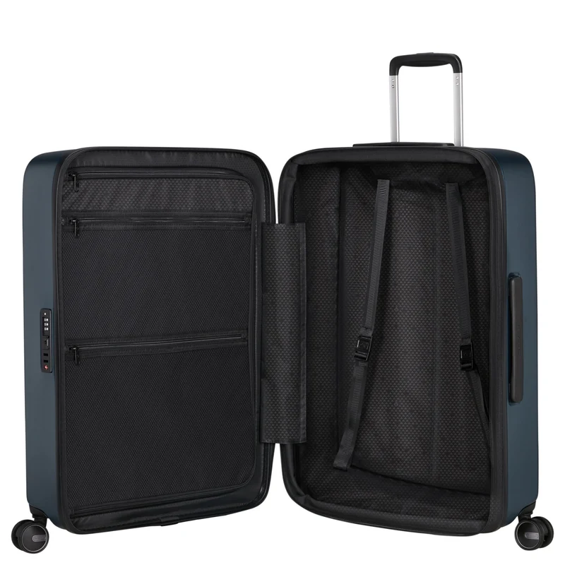 Samsonite Fyrm - 4-Rollen-Trolley 67 cm erw. (steel blue)