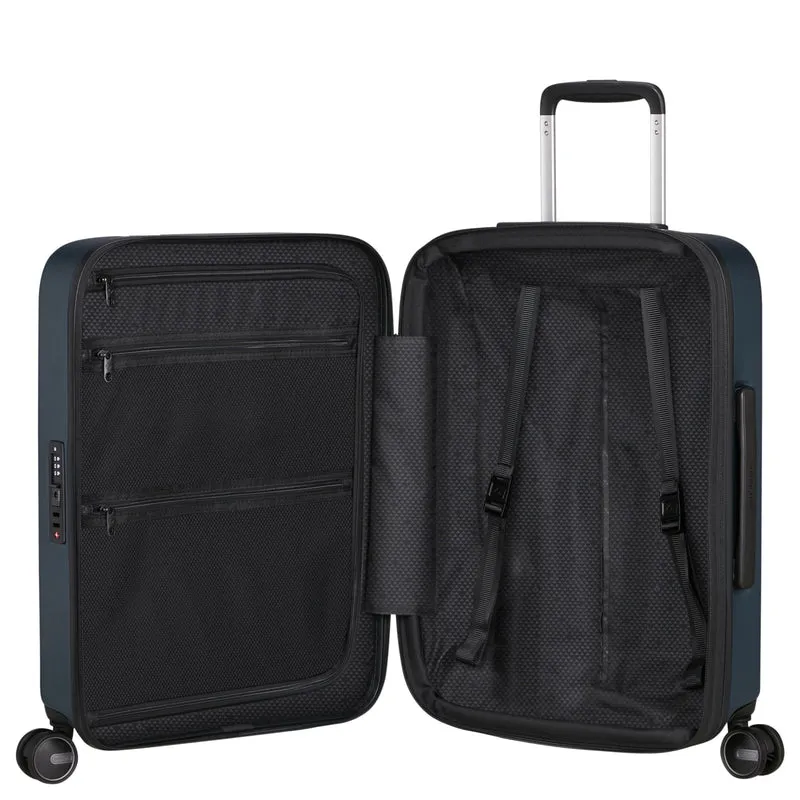 Samsonite Fyrm - 4-Rollen-Kabinentrolley 55 cm erw. (steel blue)