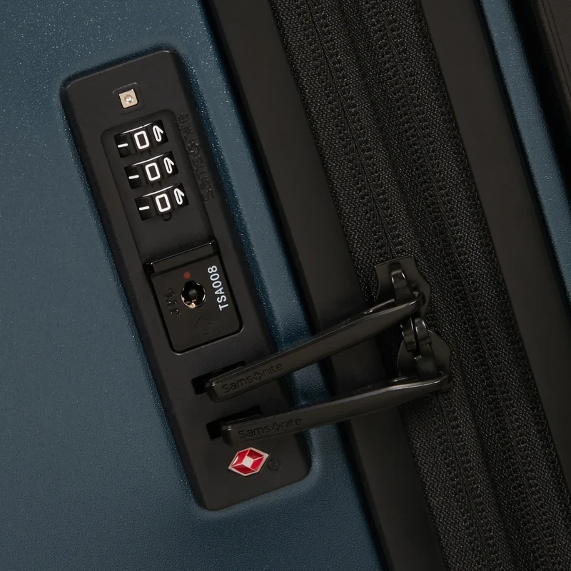 Samsonite Fyrm - 4-Rollen-Kabinentrolley 55 cm erw. (steel blue)