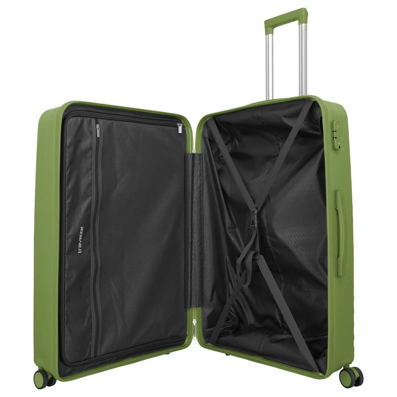 Travelite Pacific - 4-Rollen-Trolley Set 3tlg. (olive)
