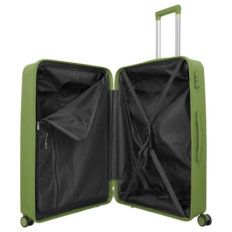 Travelite Pacific - 4-Rollen-Trolley Set 3tlg. (olive)